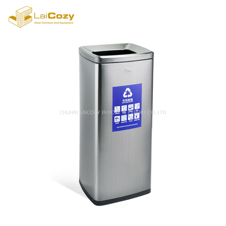 Hotel Lobby Staliness Steel 30L Indoor Dustbins