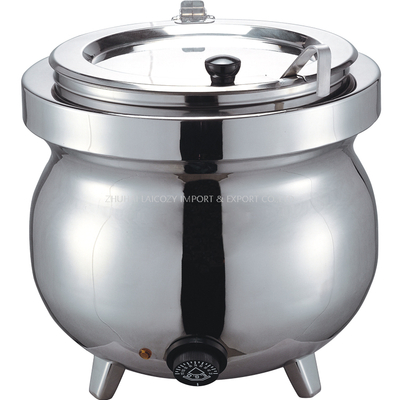 Olla de sopa eléctrica de acero inoxidable para restaurante buffet de hotel de buena calidad