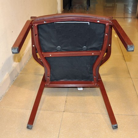 silla de comedor de aluminio para banquetes con brazo