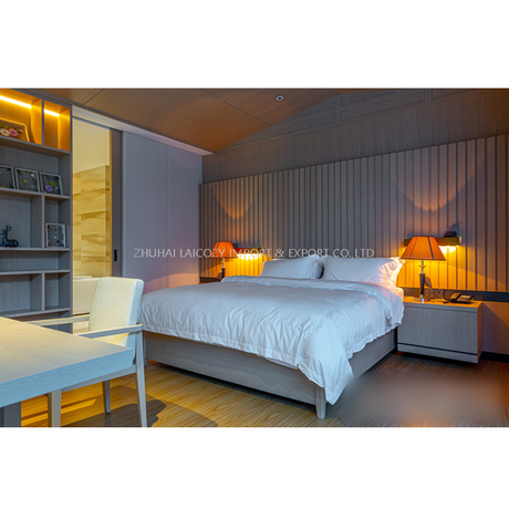 Hotel de madera Resort Villa dormitorio traje muebles para el hogar 