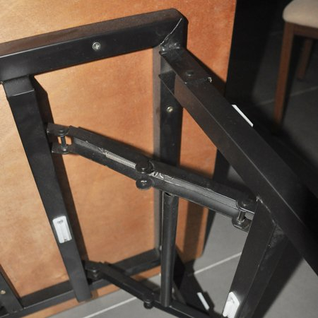 Mesa de comedor rectangular plegable con estructura de acero para banquetes de hotel