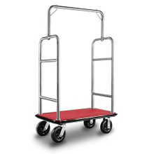 Carro de equipaje de hotel de tubo grueso con ruedas ligero usado 