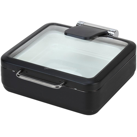 Laicozy Calentador de Alimentos para Hotel, Juego de Buffet de Platos para frotar, Paquete de 2 con Excelente Material de Acero Inoxidable
