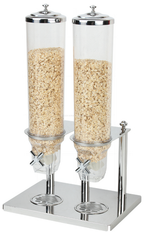 Máquina de cereales tipo buffet con dispensador de cereales sellado