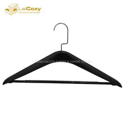 Percha de ropa marrón de la suspensión del traje de la camisa del plástico del ABS de la tienda de ropa