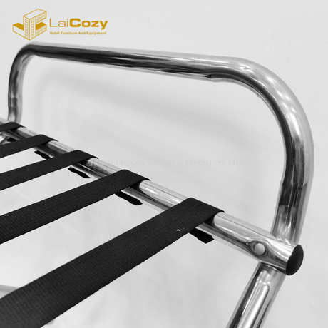 Portaequipajes plegable de metal de hotel de estilo antiguo moderno 