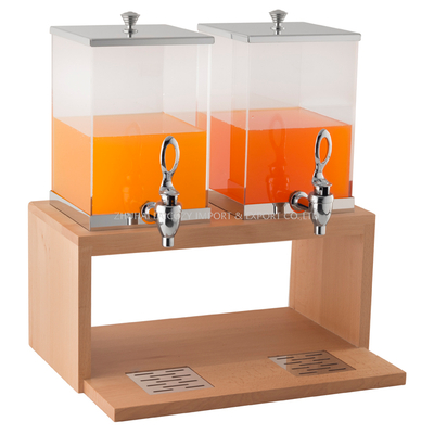 Venta al por mayor Dispensador de bebidas cuadrado doble torre de jugo