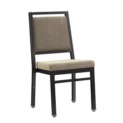  Silla de aluminio para banquetes de hotel, silla de restaurante de lujo moderna con almohadilla de pie ajustable