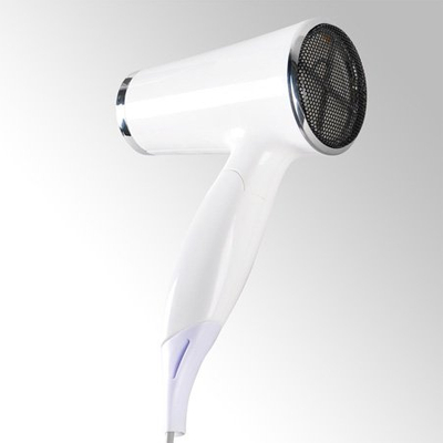 Mini secador de pelo plegable de seguridad inalámbrico para baño del hotel con color blanco