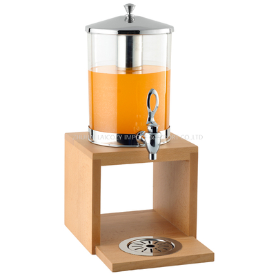 Dispensador de bebidas de jugo de torre de doble vidrio de cerveza popular