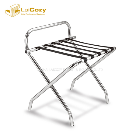 Portaequipajes plegable de metal de hotel de estilo antiguo moderno 