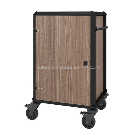 Plastic Hot Compact Hotel Laundry Collected Cleaning Housekeeping Cart