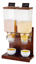 Dispensador doble de cereales para máquina de cereales Buffet de Hotel