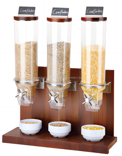 Dispensador de cereales de acero inoxidable, máquina de cereales tipo Buffet para hoteles