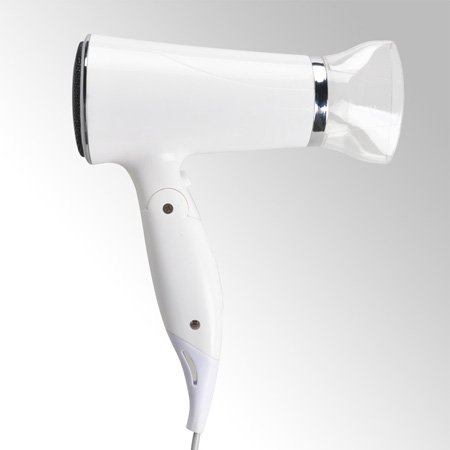 Mini secador de pelo plegable de seguridad para baño inalámbrico de hotel con color blanco