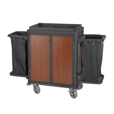 Carro de servicio de limpieza de aluminio de alta calidad para hotel, gran oferta