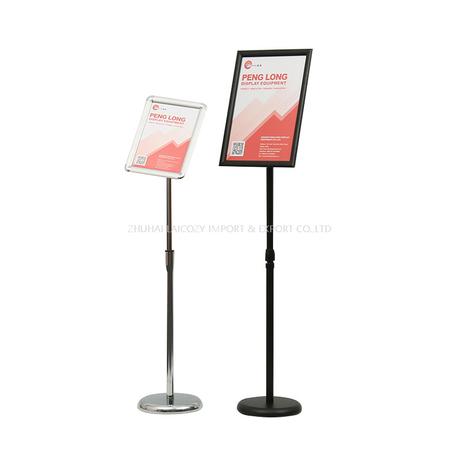Soporte de cartel publicitario POP A4 con pantalla de letrero de aleación de aluminio de altura ajustable A3