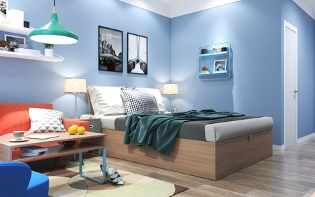 Conjunto de muebles de dormitorio para casa de huéspedes de hotel económico