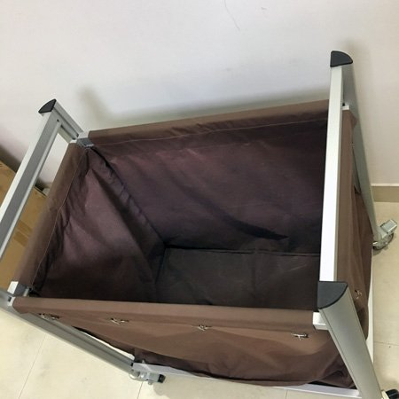 Carro de lino de aluminio del servicio de limpieza del hotel de alta calidad del carro del lavadero