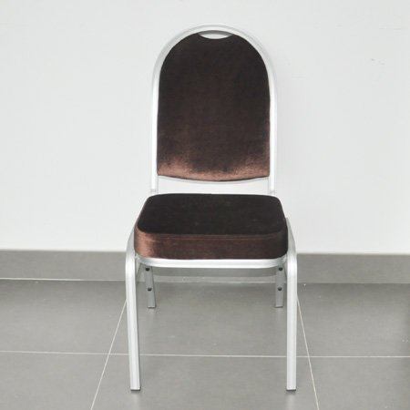 Silla de banquete de aluminio apilable de alta calidad para hotel