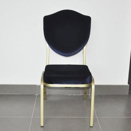 silla de banquete de aluminio en pintura al óleo dorada