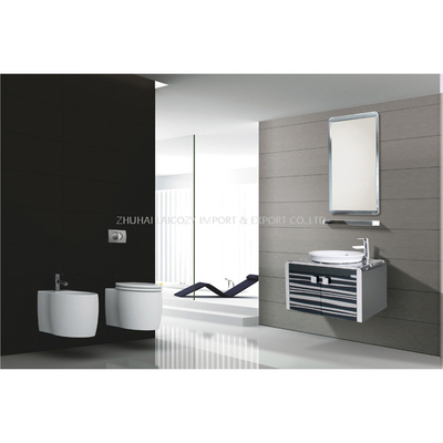 Gabinete de baño de acero inoxidable 304 del cuarto de baño del hotel de alta calidad con espejo