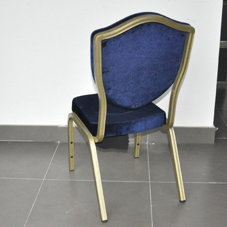 silla de banquete de aluminio en pintura al óleo dorada