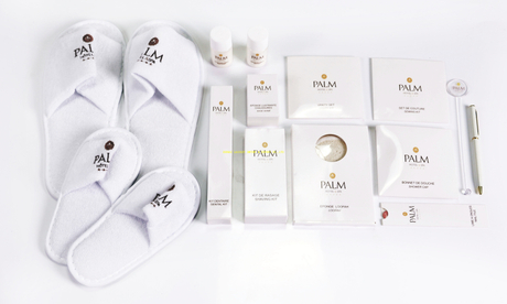 Conjunto de amenidades de suministros de hotel PALM económicos personalizados